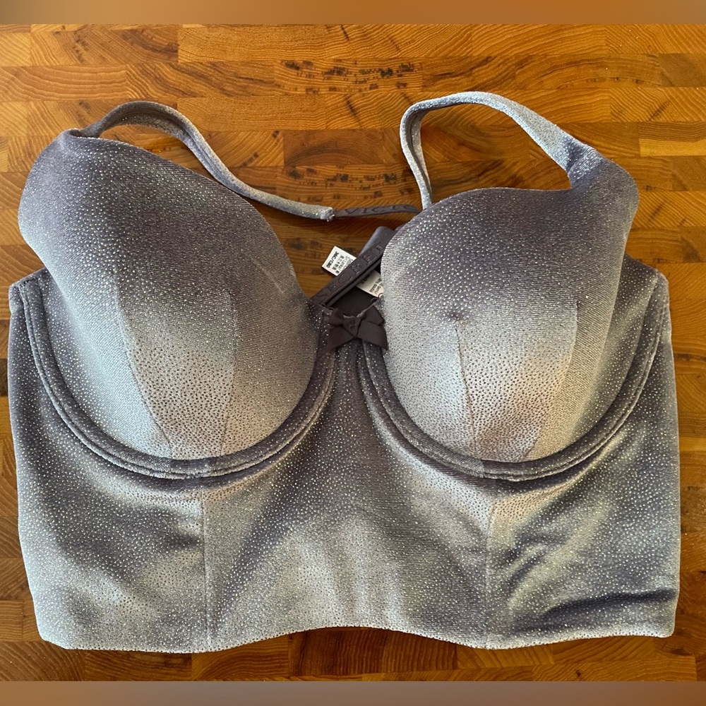 Victoria’s Secret long line Demi bra. Velvet. Sparkles. New without tags